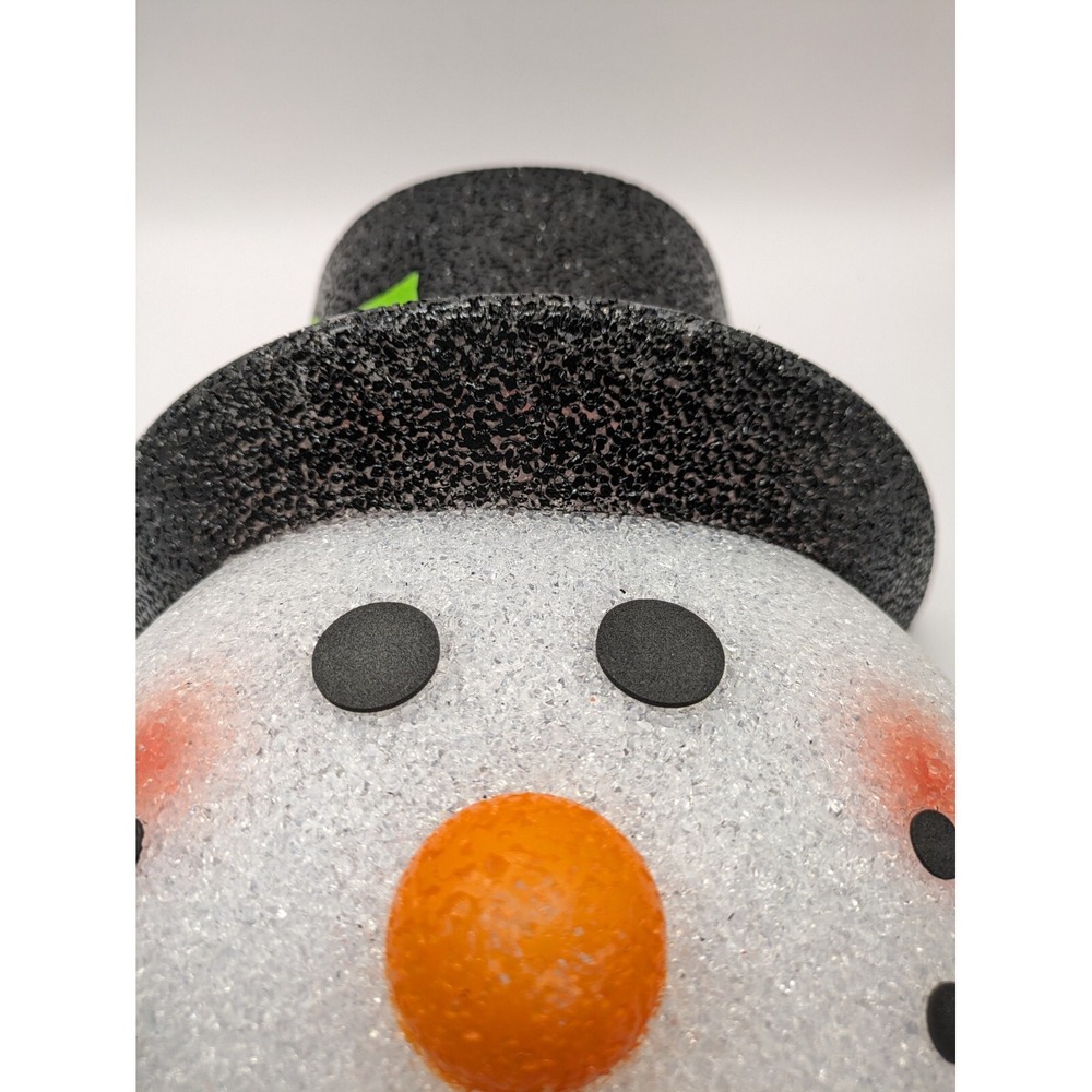 Melted Jelly Plastic Popcorn Snowman Outdoor Light Cover Porch Light Lot Of 2 - Picture 9 of 12